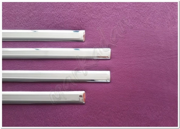 WOC Chrome VW Caddy Krom Yan Kapı Çıtası 2015-2020 4 Parça Paslanmaz Çelik - Resim 5