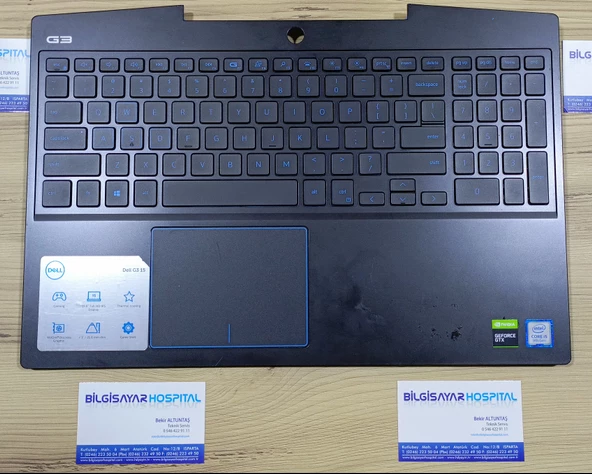 DELL INSPIRON G3 15 3500 ÜST KASA KLAVYE TOUCHPAD NOTEBOOK LAPTOP 2.EL - 2