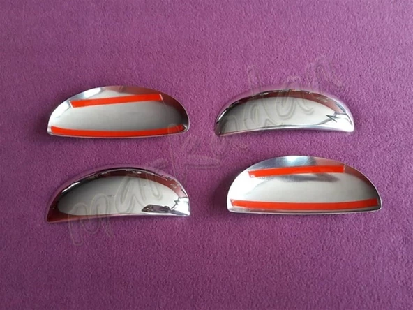 WOC Chrome Citroen C1 Krom Kapı Kolu 2005-2022 4 Kapı Paslanmaz Çelik - Resim 2