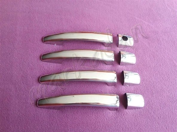 WOC Chrome Citroen Jumpy Krom Kapı Kolu 2007-2016 4 Kapı Paslanmaz Çelik ürün görseli 1