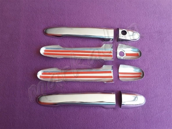 WOC Chrome Mercedes Sprinter Krom Kapı Kolu 2006-2018 4 Kapı Paslanmaz Çelik - Resim 2