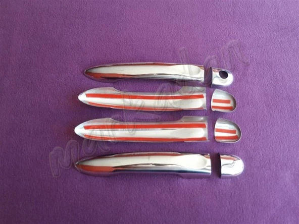 WOC Chrome Renault Fluence Krom Kapı Kolu 2010-2016 4 Kapı Paslanmaz Çelik - Resim 2