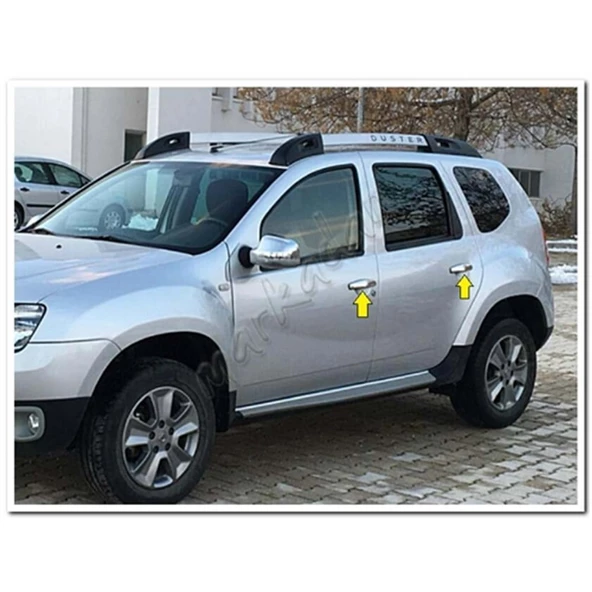 WOC Chrome Dacia Duster Krom Kapı Kolu 2010-2017 4 Kapı Paslanmaz Çelik - Resim 3