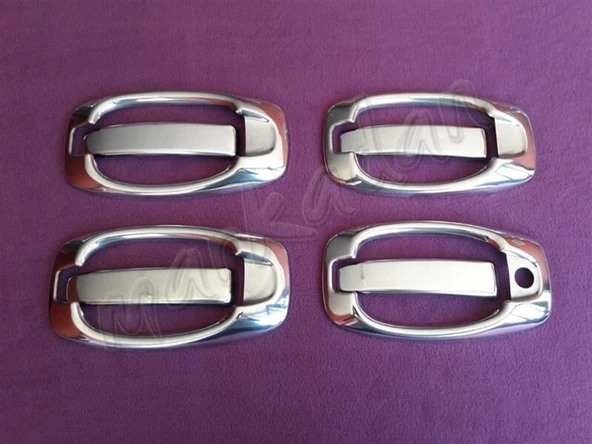 WOC Chrome Opel Combo Krom Kapı Kolu 2012-2018 4 Kapı 8 Parça Set Paslanmaz Çelik ürün görseli