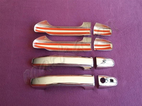 WOC Chrome Mercedes Vito Sensörlü Krom Kapı Kolu 2014 Sonrasi 4 Kapı Paslanmaz Çelik - Resim 2