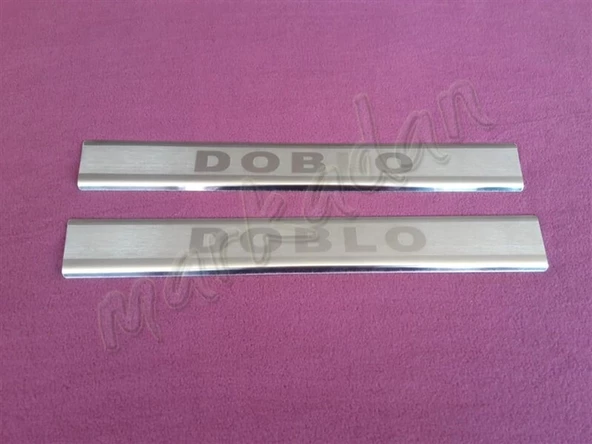 WOC Chrome Fiat Doblo Krom Kapı Eşiği 2010-2023 2 Parça Paslanmaz Çelik