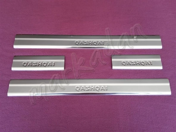 WOC Chrome Nissan Qashqai Krom Kapı Eşiği 2007-2014 4 Parça Paslanmaz Çelik ürün görseli