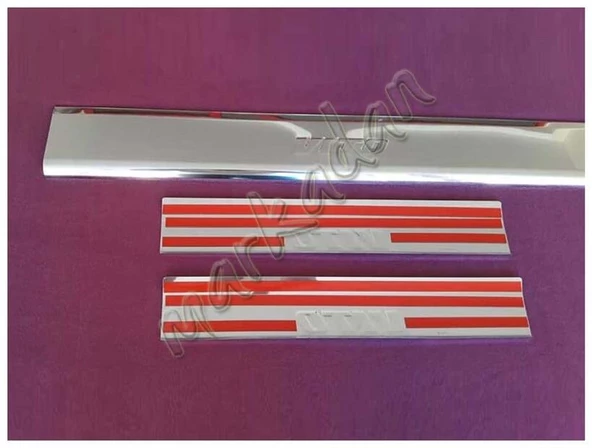 WOC Chrome Mercedes Vito W638 Krom Kapı Eşiği 1996-2003 3 Parça Paslanmaz Çelik - Resim 3