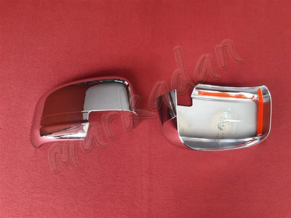 DB Chrome Ford Tourneo Courier Krom Ayna Kapağı 2014-2017 2 Parça Abs Krom - Resim 2