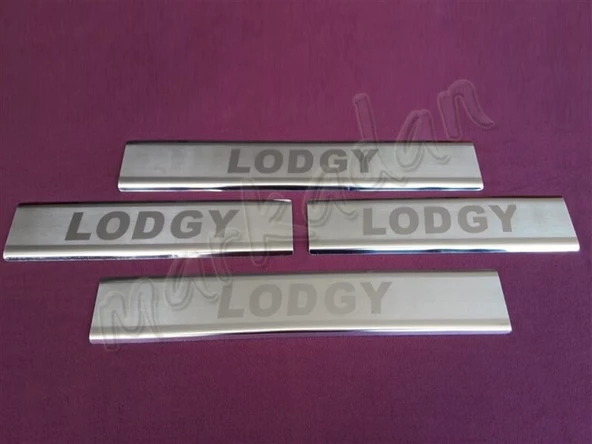 WOC Chrome Dacia Lodgy Krom Kapı Eşiği 2012-2022 4 Parça Paslanmaz Çelik