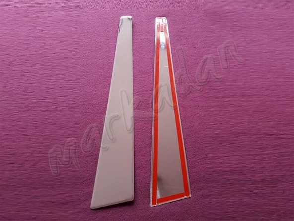 WOC Chrome Renault Megane 2 Kapı Direği 2004-2010 2 Parça Paslanmaz Çelik ürün görseli