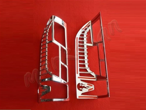 Markadan Peugeot Boxer Krom Stop Çerçevesi 2014 Sonrası 2 Parça Abs Krom - Resim 2