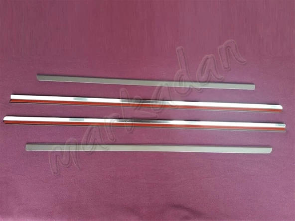 WOC Chrome Mercedes E W211 Krom Cam Çıtası 2002-2009 4 Parça Paslanmaz Çelik - Resim 2