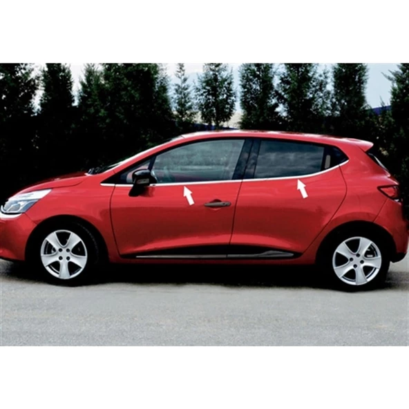 WOC Chrome Renault Clio 4 HB Krom Cam Çıtası 2012-2020 8 Parça Paslanmaz Çelik ürün görseli