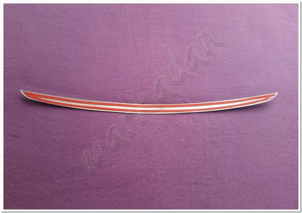 WOC Chrome Opel Corsa D Krom Bagaj Alt Çıta 2006-2015 Paslanmaz Çelik - Resim 2