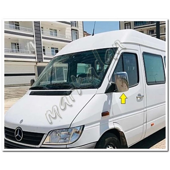 WOC Chrome Mercedes Sprinter Krom Ayna Kapağı 2000-2006 2 Parça Abs Krom - 3