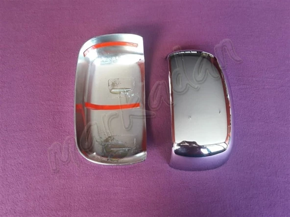 WOC Chrome Fiat Doblo Krom Ayna Kapağı 2000-2012 2 Parça Abs Krom - Resim 2