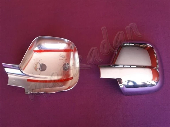 WOC Chrome Peugeot Partner Tepee Krom Ayna Kapağı 2012-2018 2 Parça Abs Krom - Resim 2