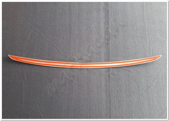 Markadan Opel Corsa D Krom Bagaj Alt Çıta 2006-2015 Paslanmaz Çelik - Resim 2