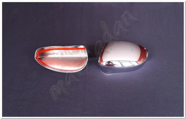 Markadan Fiat Linea Krom Ayna Kapağı 2006-2018 2 Parça ABS Krom - Resim 2