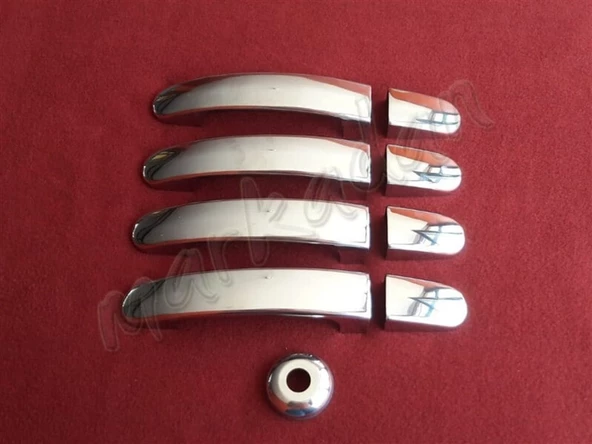 DB Chrome Ford Tourneo Custom Kapı Kolu Nikelajı 2012-2023 4 Kapı 9 Parça P.Çelik ürün görseli