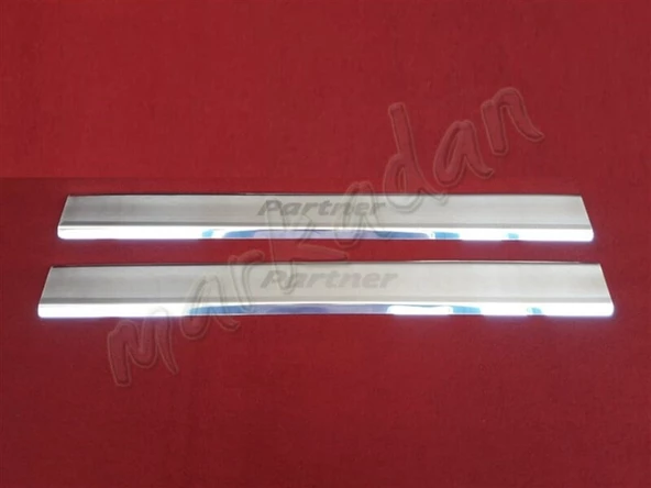 DB Chrome Peugeot Partner Krom Kapı Eşiği 1996-2008 2 Parça P.Çelik ürün görseli