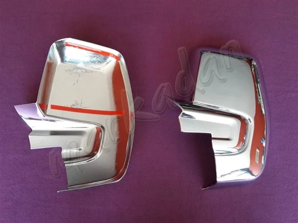 WOC Chrome Ford Tourneo Custom Krom Ayna Kapağı 2012 Sonrası 2 Parça Abs Krom - Resim 2