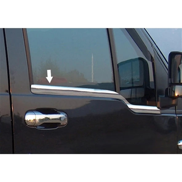 WOC Chrome Ford Connect Krom Cam Çıtası 2002-2014 2 Parça Paslanmaz Çelik ürün görseli