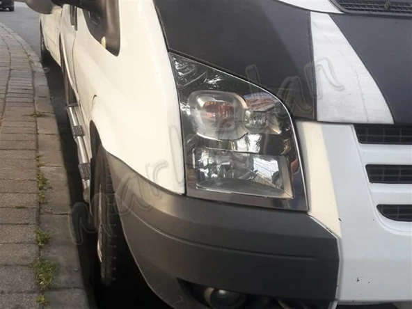 DB Chrome Ford Transit Far Çerçeve Nikelajı 2007-2013 2 Parça P.Çelik - 3