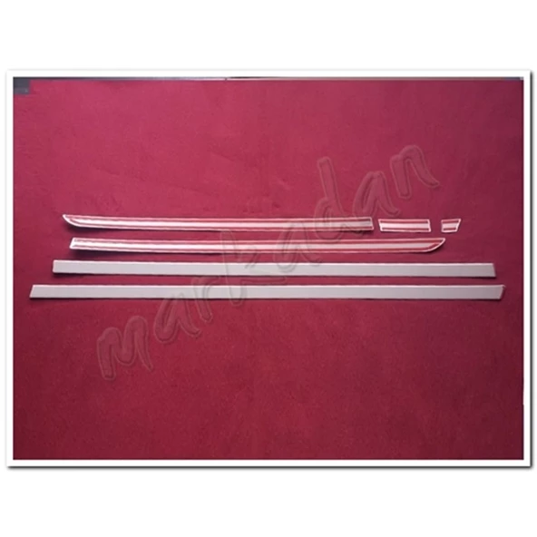 DB Chrome Mercedes Vito W447 Kısa Şase Yan Kapı Çıtası Nikelajı 2014 Sonrası 6 Parça P.Çelik - Resim 2