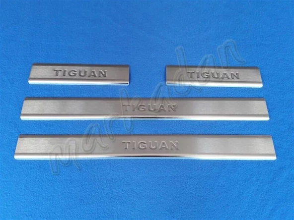 VW Tiguan Krom Kapı Eşiği 2016-2024 4 Parça Paslanmaz Çelik