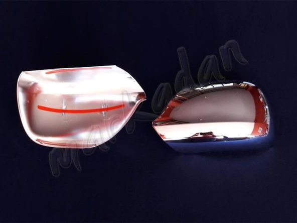 Markadan VW Amarok Krom Ayna Kapağı 2010-2021 2 Parça Abs Krom - Resim 2