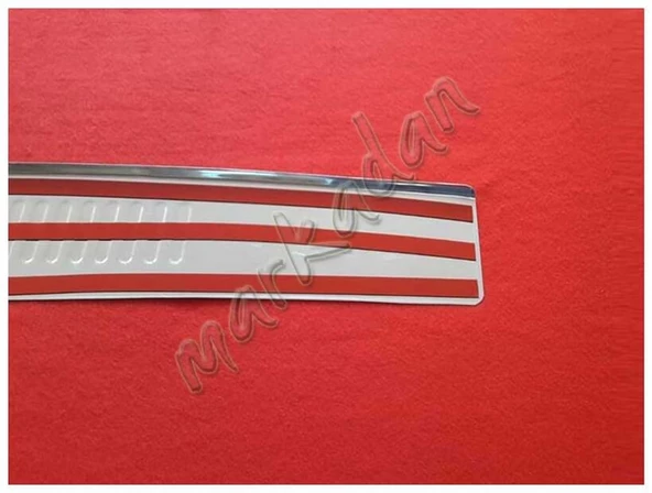 Markadan VW T4 Caravelle Krom Arka Tampon Eşiği 1995-2003 Paslanmaz Çelik - Resim 4