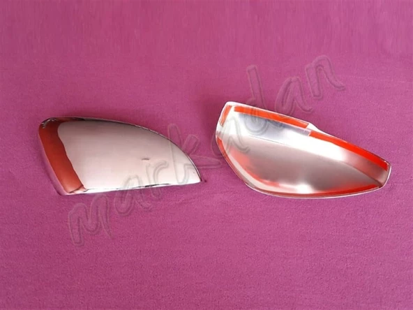 WOC Chrome VW Polo Krom Ayna Kapağı 2009-2017 2 Parça Paslanmaz Çelik - 3