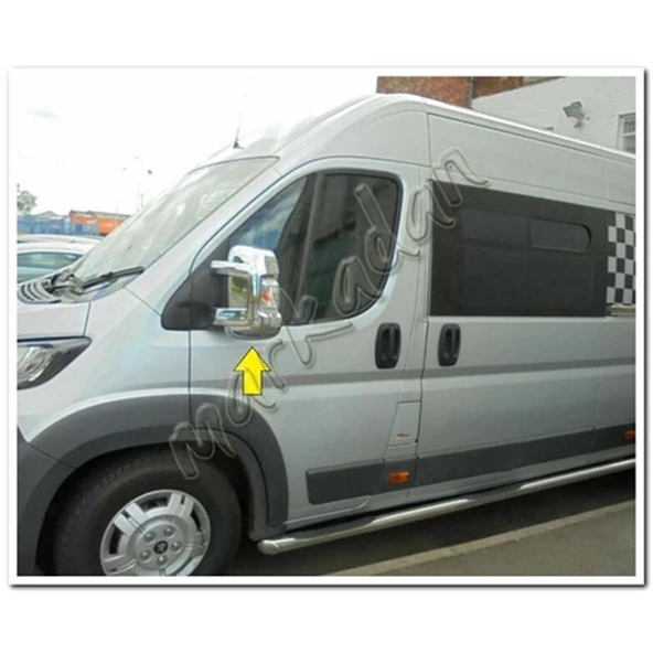 Markadan Peugeot Boxer Krom Ayna Kapağı 2006 Sonrası 2 Parça Abs Krom ürün görseli