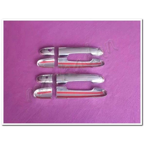 WOC Chrome Mercedes Vito Sensörlü Krom Kapı Kolu 2004-2014 4 Kapı Paslanmaz Çelik - Resim 2