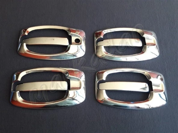 Markadan Fiat Ducato Krom Kapı Kolu 2006-2014 4 Kapı 8 Parça Paslanmaz Çelik