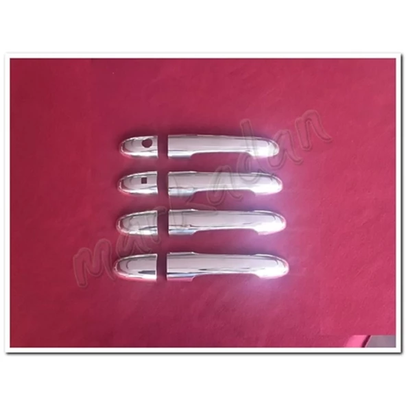 DB Chrome Mercedes Viano Sensörlü Kapı Kolu Nikelajı 2004-2014 4 Kapı Paslanmaz Çelik - Resim 2