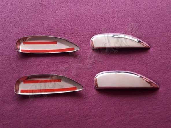 WOC Chrome Dacia Sandero Krom Kapı Kolu 2012-2020 4 Kapı Paslanmaz Çelik - Resim 2