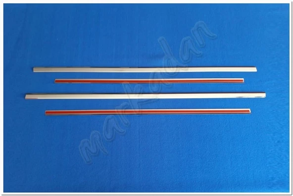 Ford Focus HB Krom Cam Çıtası 2005-2011 4 Parça Paslanmaz Çelik - Resim 2