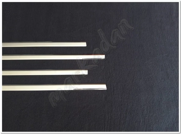 Markadan Ford Focus HB Krom Cam Çıtası 2005-2011 4 Parça Paslanmaz Çelik - Resim 3