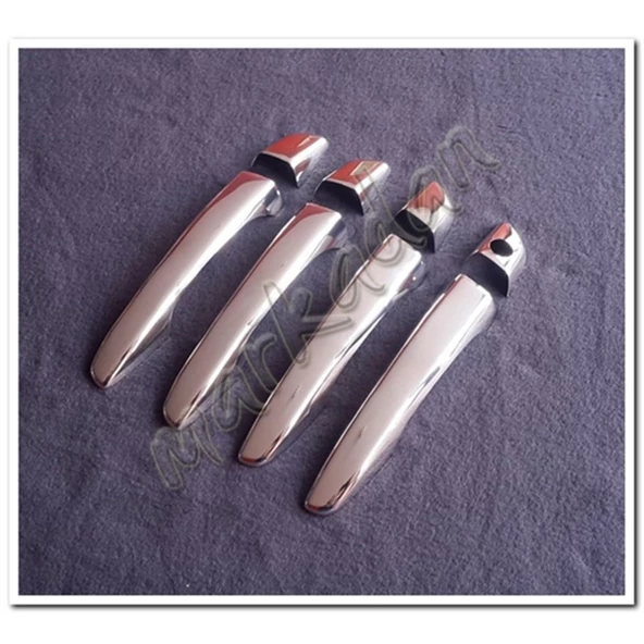 Peugeot 508 Sensörsüz Krom Kapı Kolu 2010-2018 4 Kapı 8 Parça Paslanmaz Çelik ürün görseli