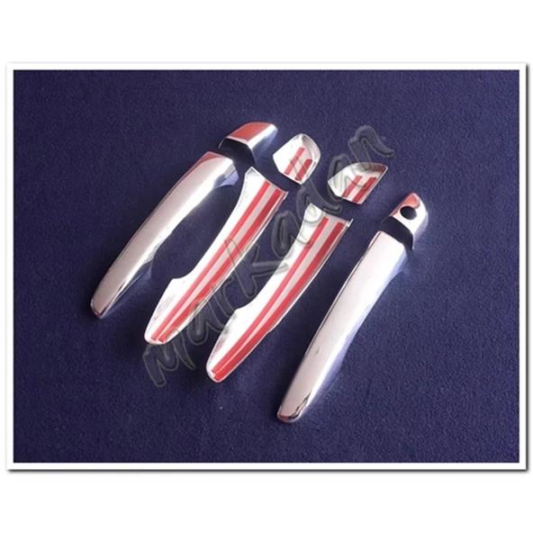 Markadan Citroen DS5 Sensörsüz Krom Kapı Kolu 2011-2018 4 Kapı 8 Parça Paslanmaz Çelik - Resim 2