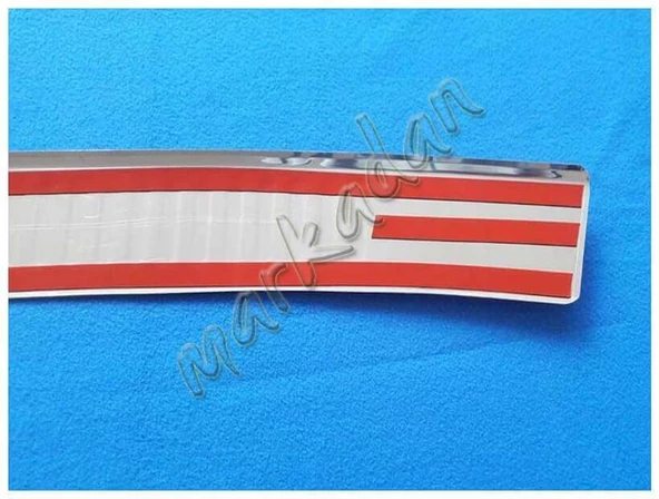 VW T5 Caravelle Krom Arka Tampon Eşiği 2003-2014 Paslanmaz Çelik - Resim 4