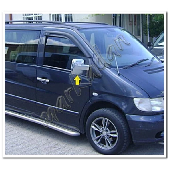 Mercedes Vito Krom Ayna Kapağı 1996-2003 2 Parça Abs Krom - Resim 3