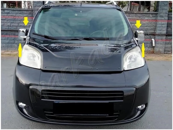 Citroen Nemo Krom Ayna Kapağı 2008 Sonrası 2 Parça Abs Krom - Resim 4