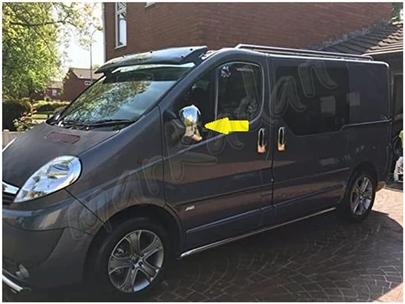 Renault Trafic Krom Ayna Kapağı 2001-2014 2 Parça Abs Krom - 3