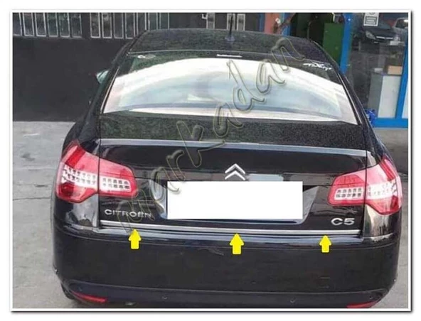 Citroen C5 Krom Bagaj Alt Çıta 2008-2019 Paslanmaz Çelik ürün görseli
