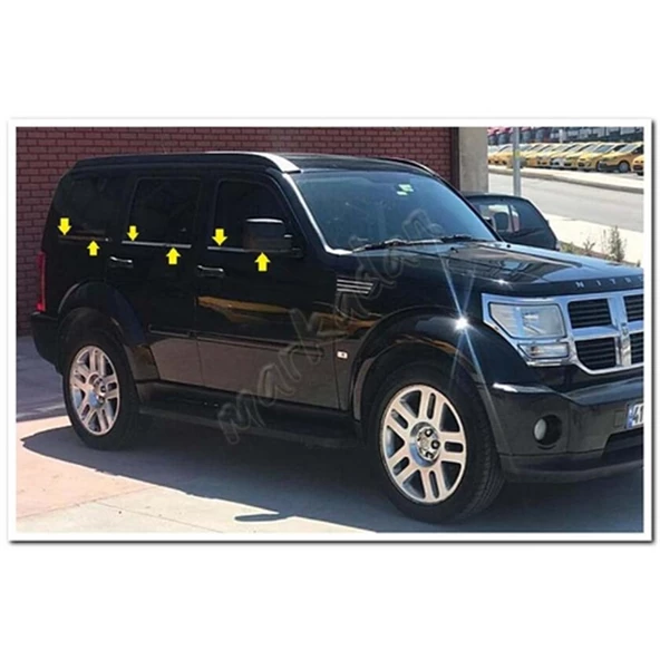 Dodge Nitro Krom Cam Çıtası 2007-2012 6 Parça Paslanmaz Çelik ürün görseli
