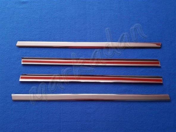 Fiat Palio Krom Cam Çıtası 1998-2011 4 Parça Paslanmaz Çelik - Resim 2